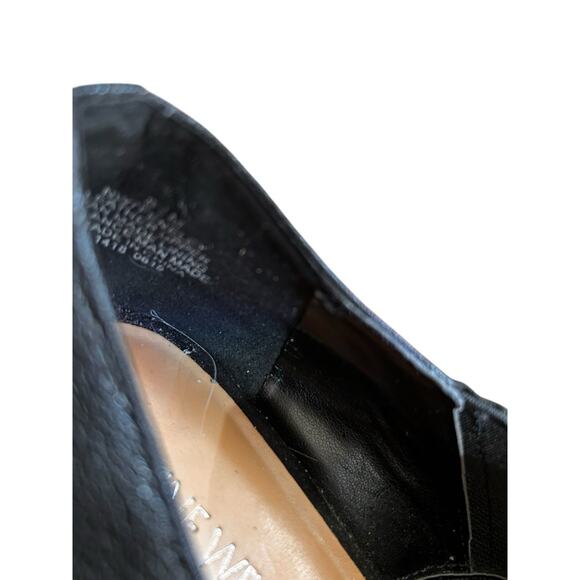 Nine West Women's Black Leather Low Heeled Casual Preppy Dress Shoes Size 8.5 M - Picture 11 of 15